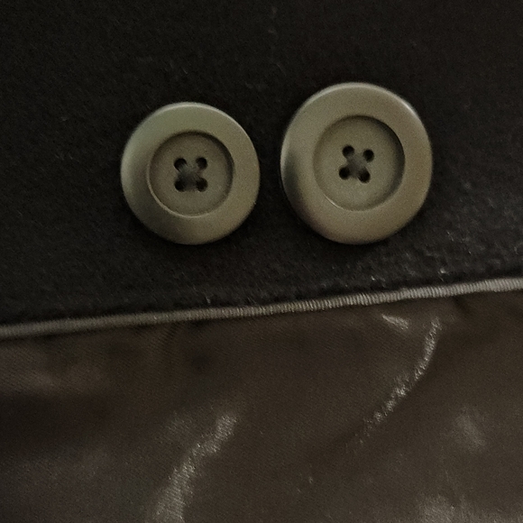 L. L. Bean Classic Lambswool Polo Coat 3/4 Length Black Size 12 LIKE NEW! - Picture 12 of 14